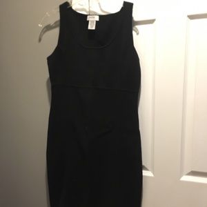 Kate Hill, Medium, Black Cotton tank dress.